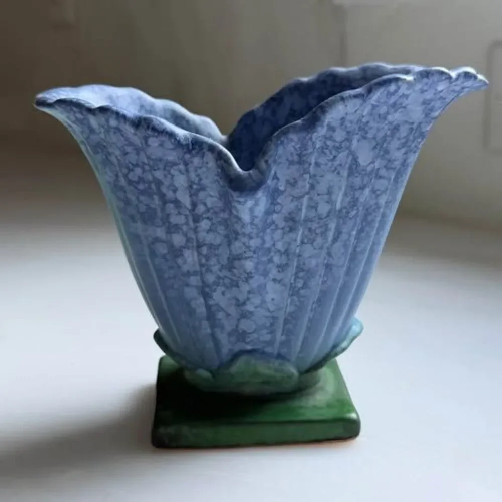 Antique Weller Pottery Blue Sydonia Vase